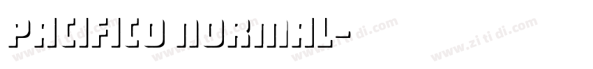 Pacifico Normal字体转换